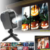 12 Movies Halloween Holographic Projection Party Lights Led Window Wonderland Projector Stage Light Halloween Christmas Decor