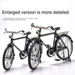 1:10 Mini Retro Alloy DIY Bicycle Diecast Model Metal Bike Sliding Assembled Version Simulation Collection Gifts Adult Boys Toys