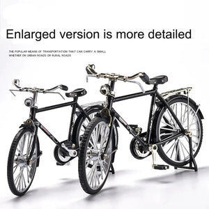 1:10 Mini Retro Alloy DIY Bicycle Diecast Model Metal Bike Sliding Assembled Version Simulation Collection Gifts Adult Boys Toys