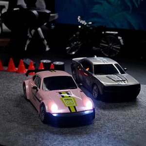 Remote Control Drift Car, 1 Count 1:16 Scale Rc Car with Led Light, Rc Car with Racing Rubber Tires & Cones, Rc Car for Beginners, Rc Cars