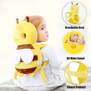 Head Back Protector Baby Protect Pillow Learn Walk Head Protector Cushion anti Fall Backward Cap Carry Cartoon Kids Safe Bibi