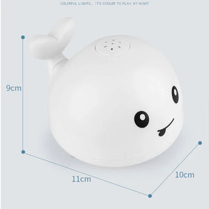 Kid'S Shower Charging with Lights and Water Spray Whale Toy Water Reaction Flash Baby Bathroom Toy Light Bath Toy as a Gift