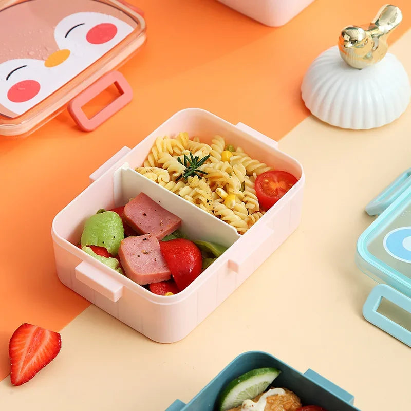 Kawaii Cute Bento Lunch Box for Kids Girls Children School Portable Mini Snack Sandwich Food Container Boxes