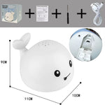 Kid'S Shower Charging with Lights and Water Spray Whale Toy Water Reaction Flash Baby Bathroom Toy Light Bath Toy as a Gift