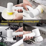 Electric Cleaning Brush 5In1 Electric Spin Scrubber Cordless Power Scrubber with Replaceable Brush Heads Handheld Power Scrubber