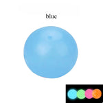 10/5Pcs Luminous Sticky Ball Glow in the Dark Ball Throwing Indoor Decompression TPR Sticky Balls Target Ball Kids Sticky Balls