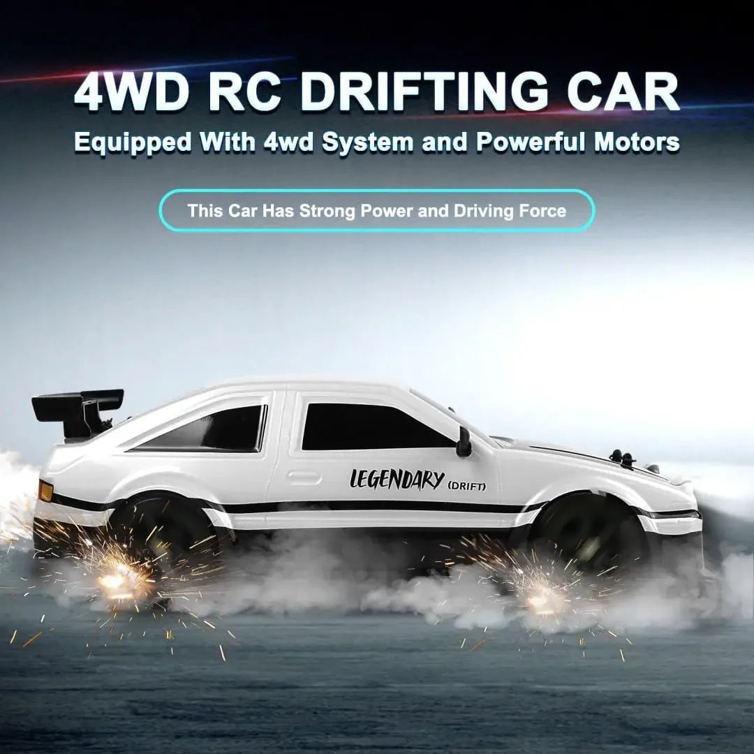 1/16 RC Car AE86 4Wd High-Speed RC Drift Cars 2.4G Remote Control Racing Vehicle 18Km/H Waiting for Light Spray Toys for Boys